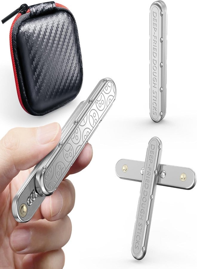 أو بيست لعبة OBEST EDC المعدنية المنزلقة لتخفيف التوتر، لعبة دوارة معدنية منزلقة مع قضيب دفع، لعبة حسية للأطفال المصابين بالتوحد وفرط النشاط، لعبة مكتبية للكبار - Image 4